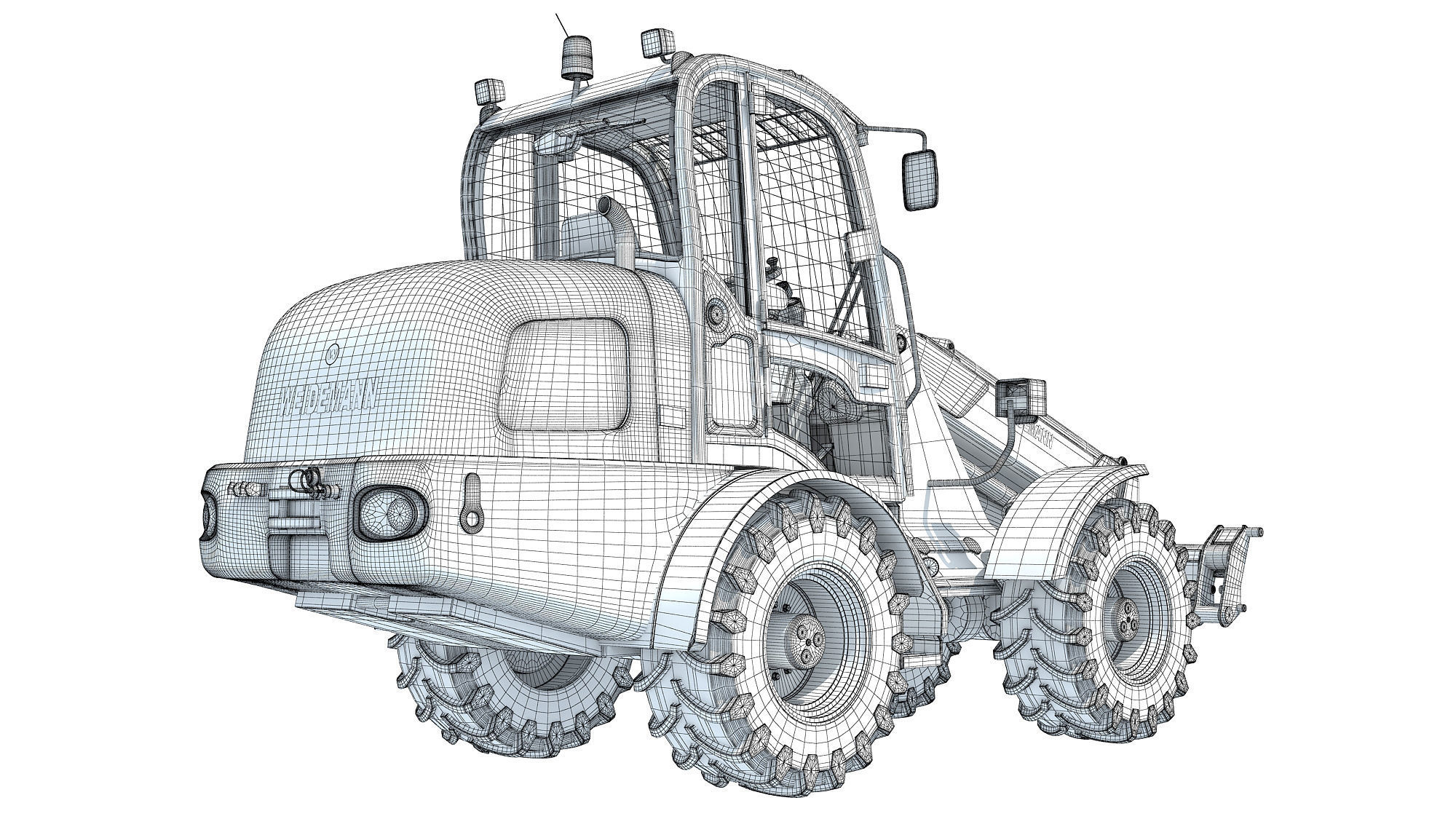 Telescopic Wheel Loader Weidemann 3D model_15