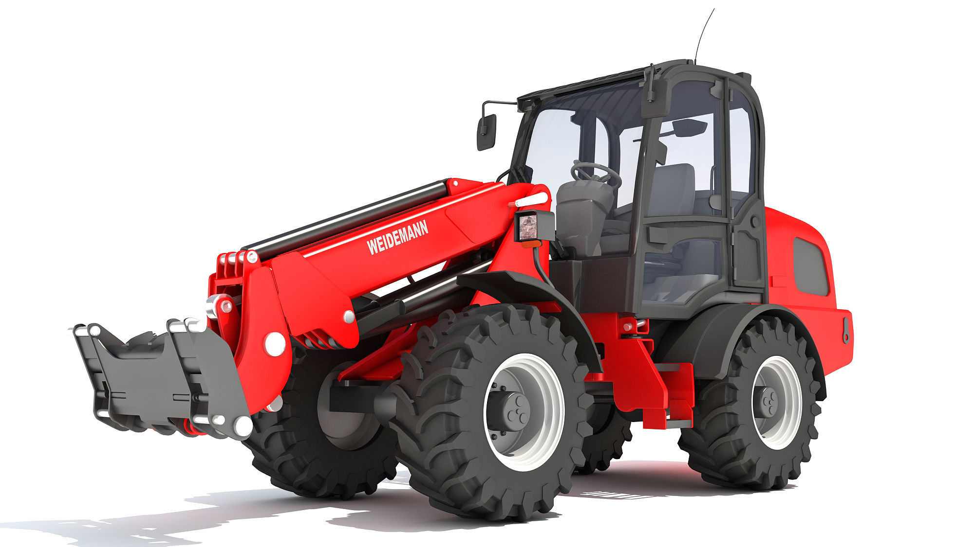 Telescopic Wheel Loader Weidemann 3D model_9