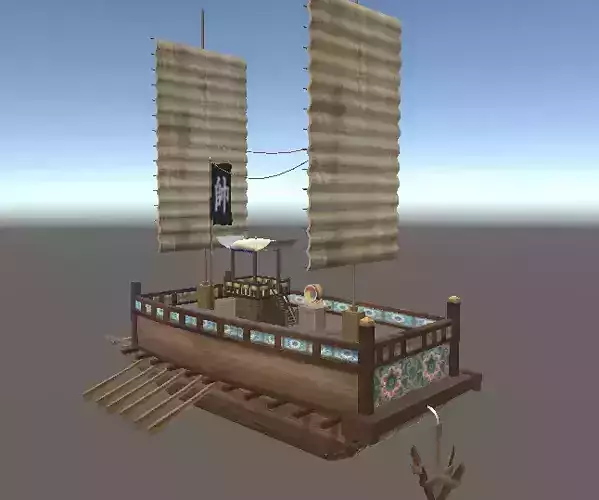 Panokseon Koreans ship 3D model