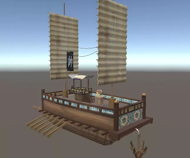 Panokseon Koreans ship 3D model_0