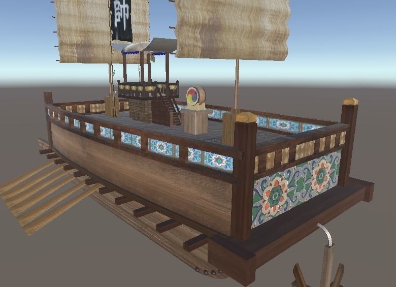 Panokseon Koreans ship 3D model_1