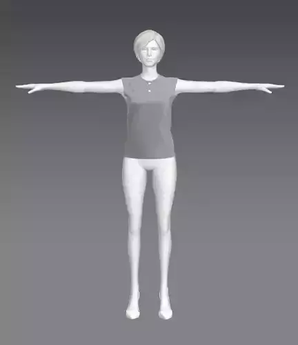 Woman Clothing T-Pose 312