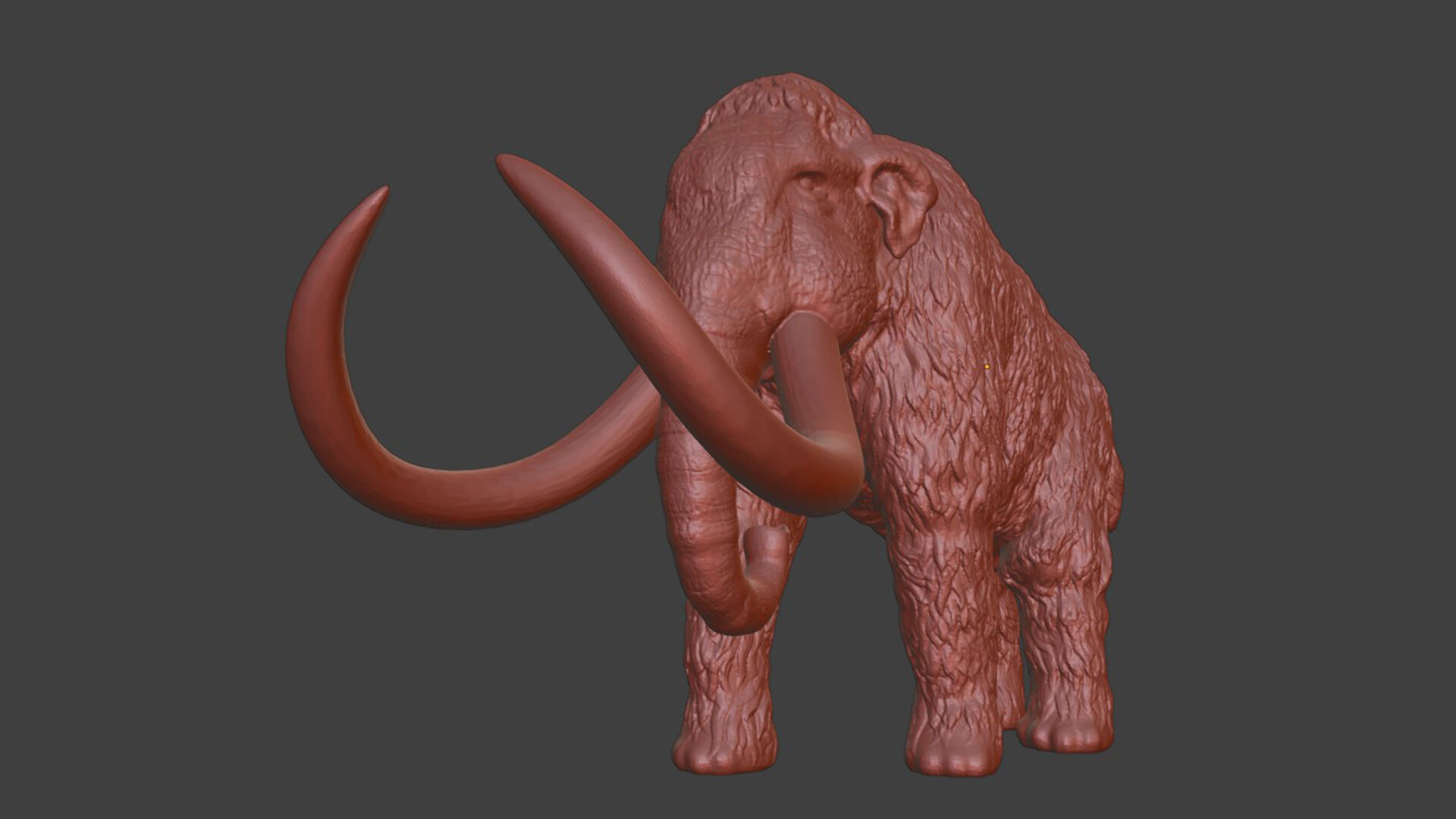 Silver Woolly Mammoth 3D print model_7