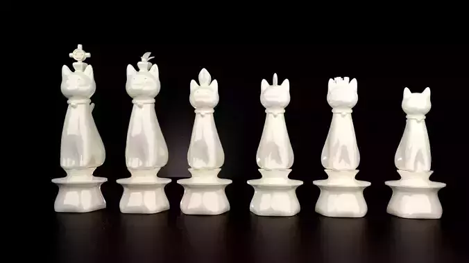 Cat Kingdom Chess set