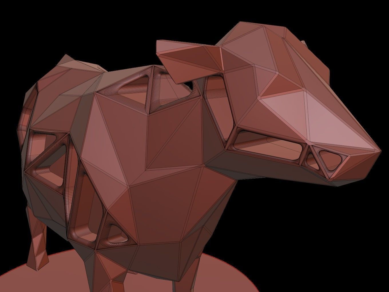 Steampunk Cow Low-poly 3D model_13