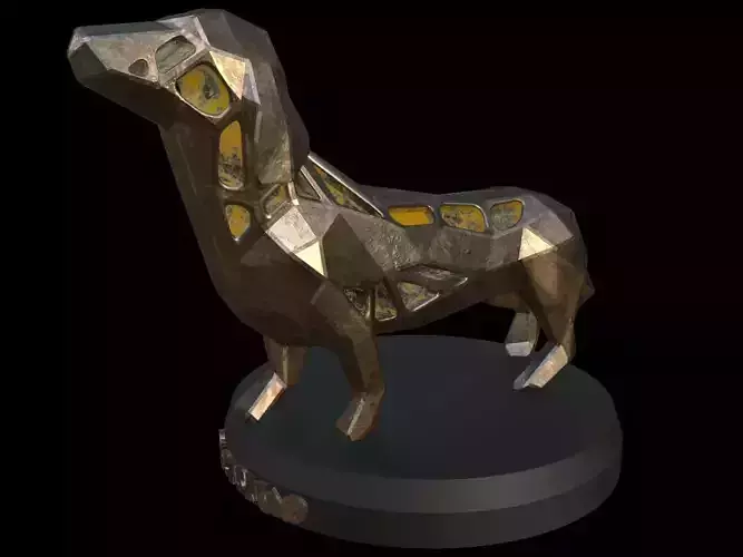 Steampunk Dachshund Pose