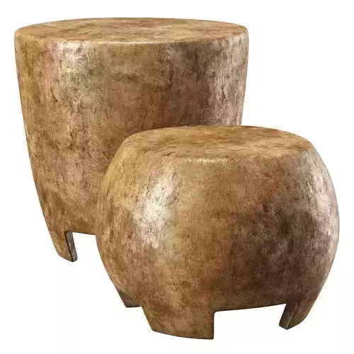 Tambour stools by Tinja  Low-poly 3D model