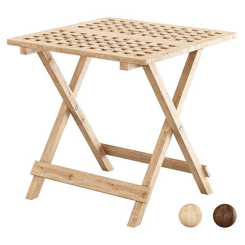 Outdoor Folding Side Table FB  Low-poly 3D model