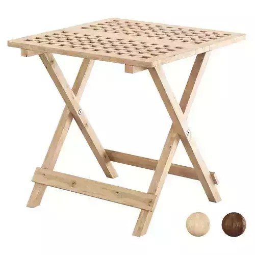 Outdoor Folding Side Table FB  Low-poly 3D model