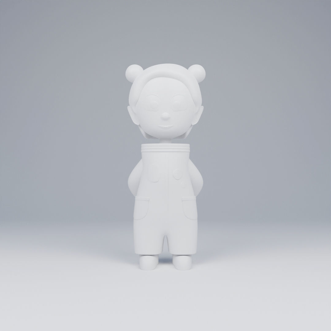 Astronaut figure 3D model_3