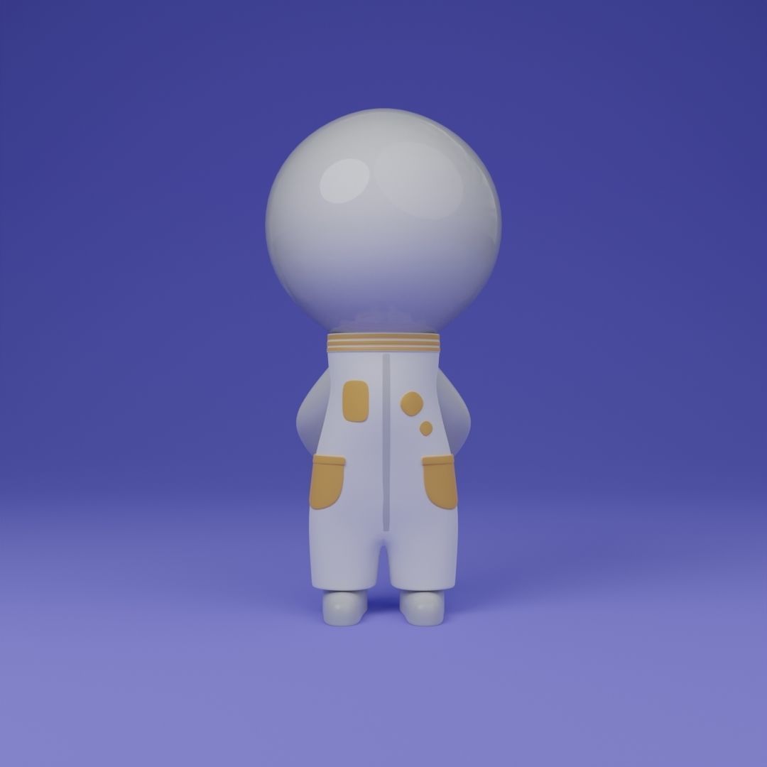 Astronaut figure 3D model_5