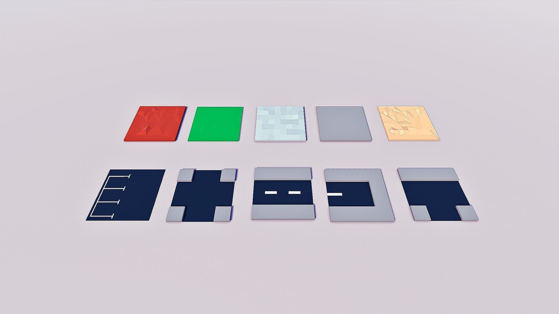 Amusement Park Low-poly 3D model_18