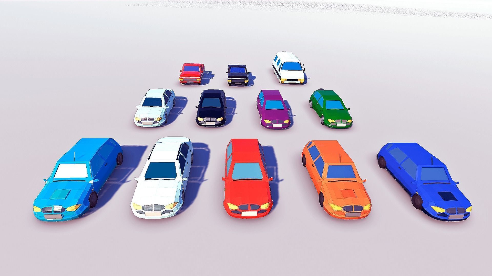 Amusement Park Low-poly 3D model_20