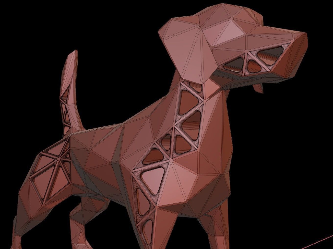 Steampunk Dog Low-poly 3D model_12