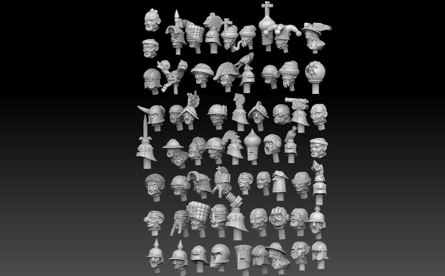 28mm Headgear Megapack 3D print model_2