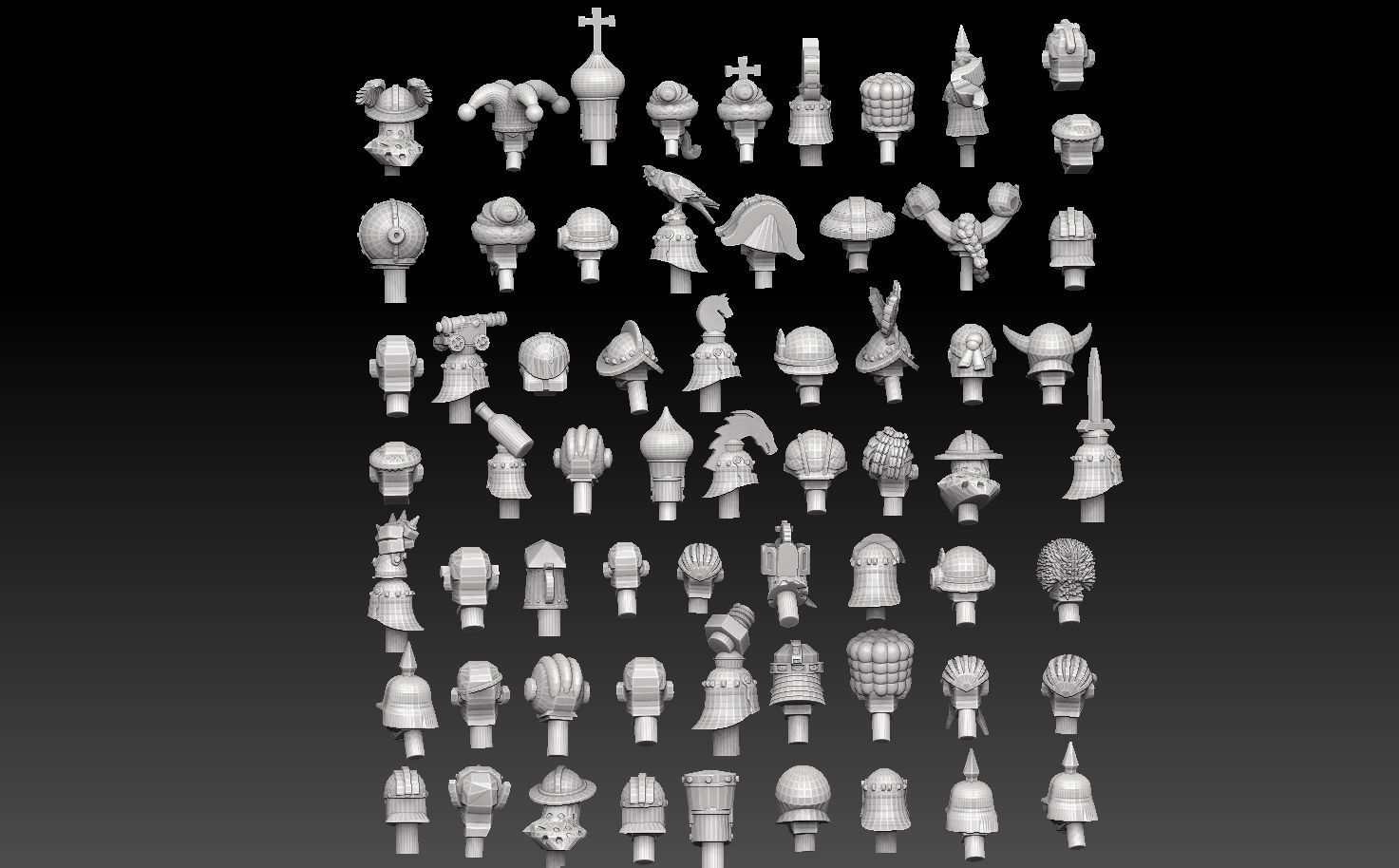 28mm Headgear Megapack 3D print model_3