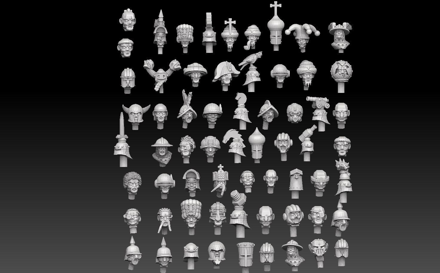 28mm Headgear Megapack 3D print model_1