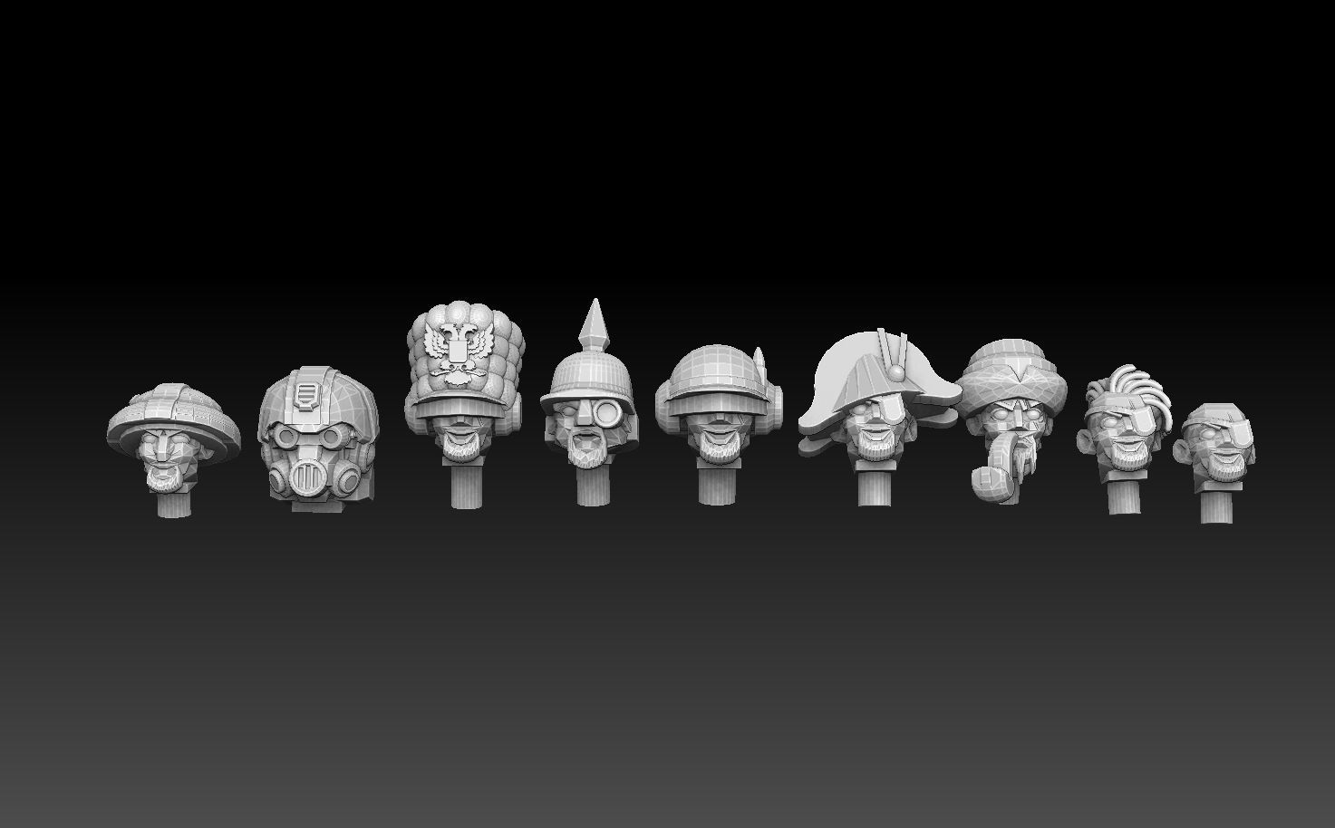 28mm Headgear Megapack 3D print model_6
