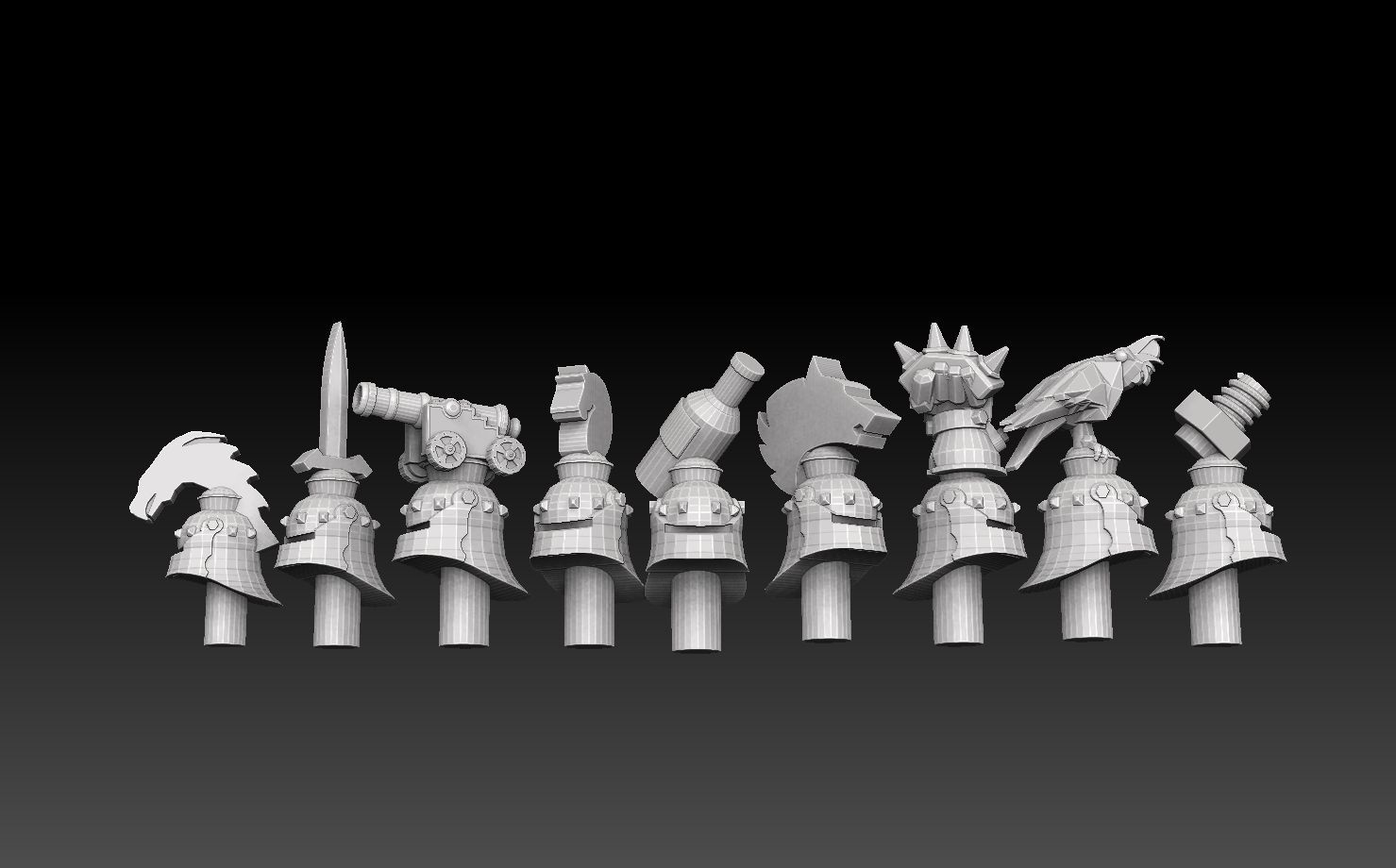 28mm Headgear Megapack 3D print model_5