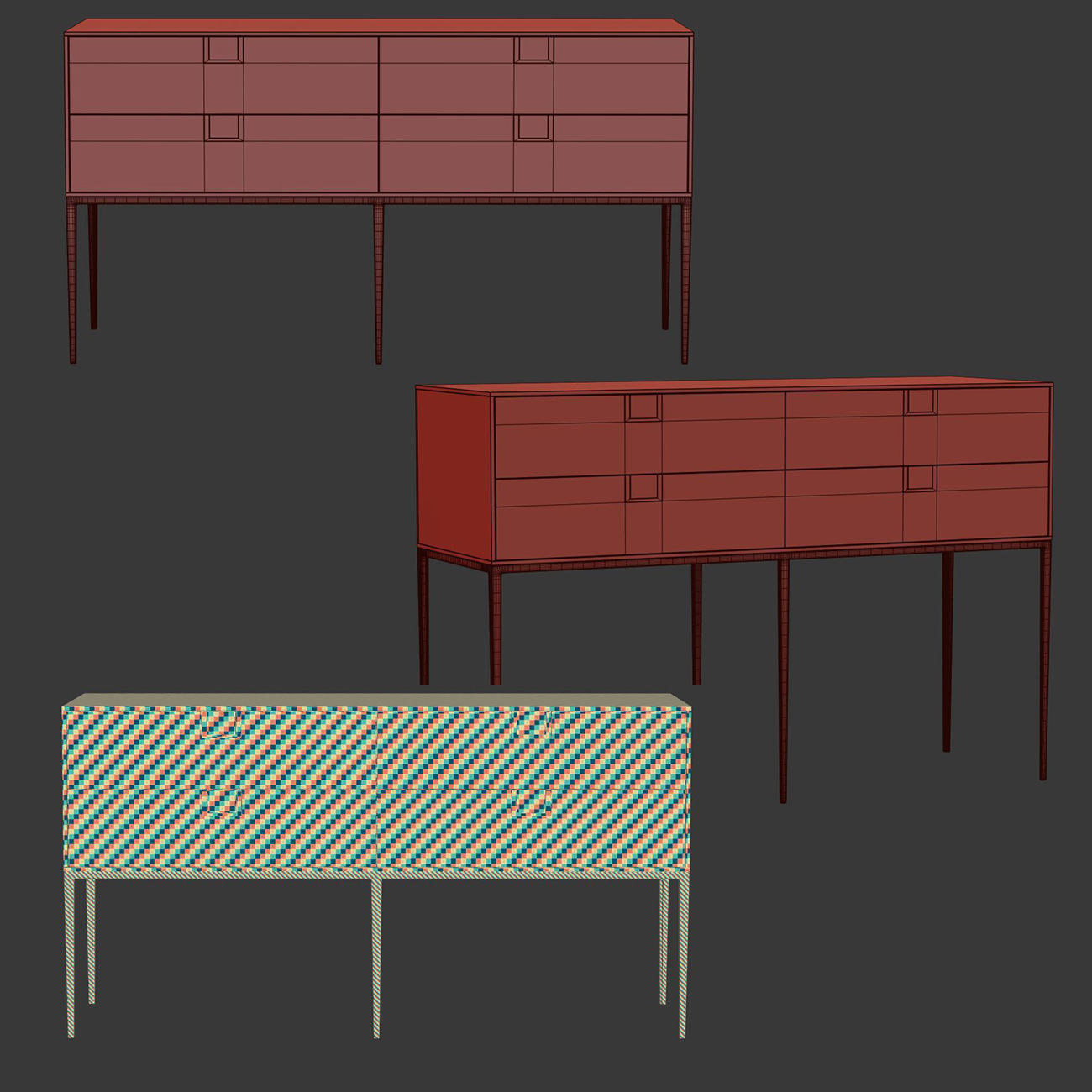 Maxalto Alcor Consoles  3D model_6