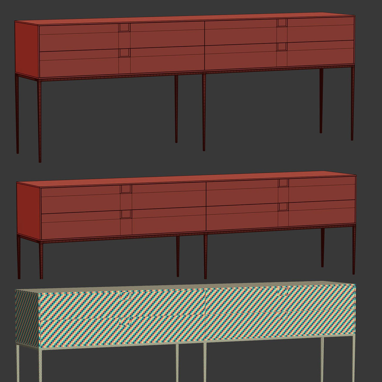 Maxalto Alcor Consoles  3D model_5