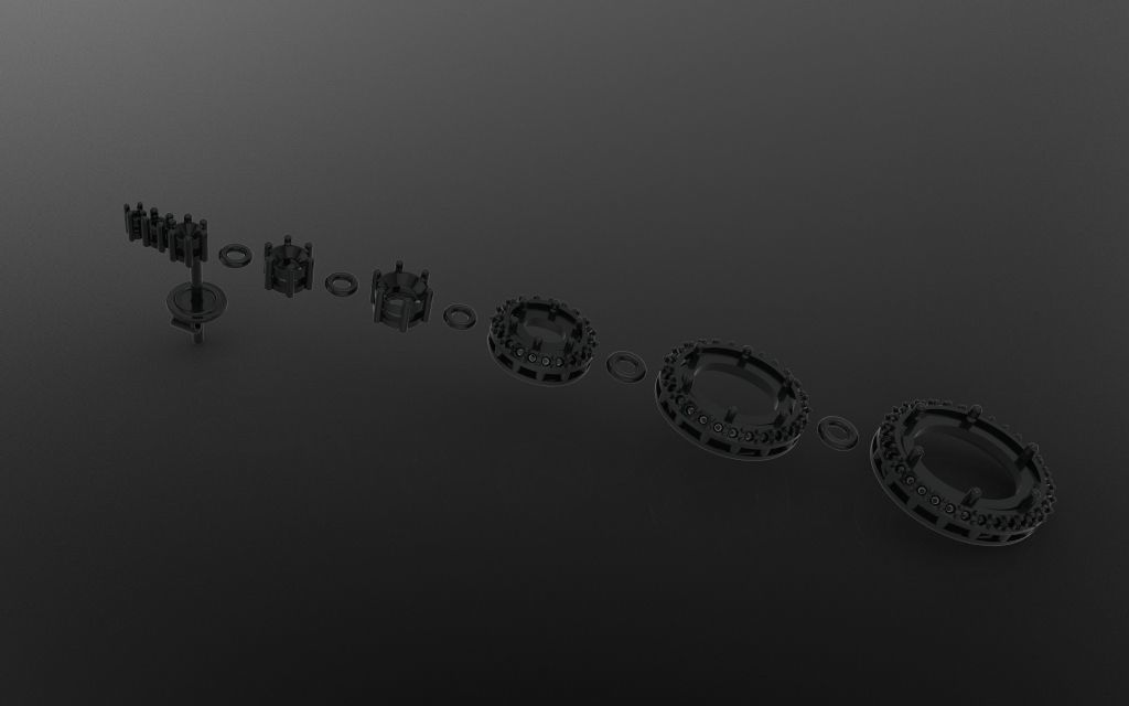 Classic Set - 3D Jewelry  3D Model Collection_13