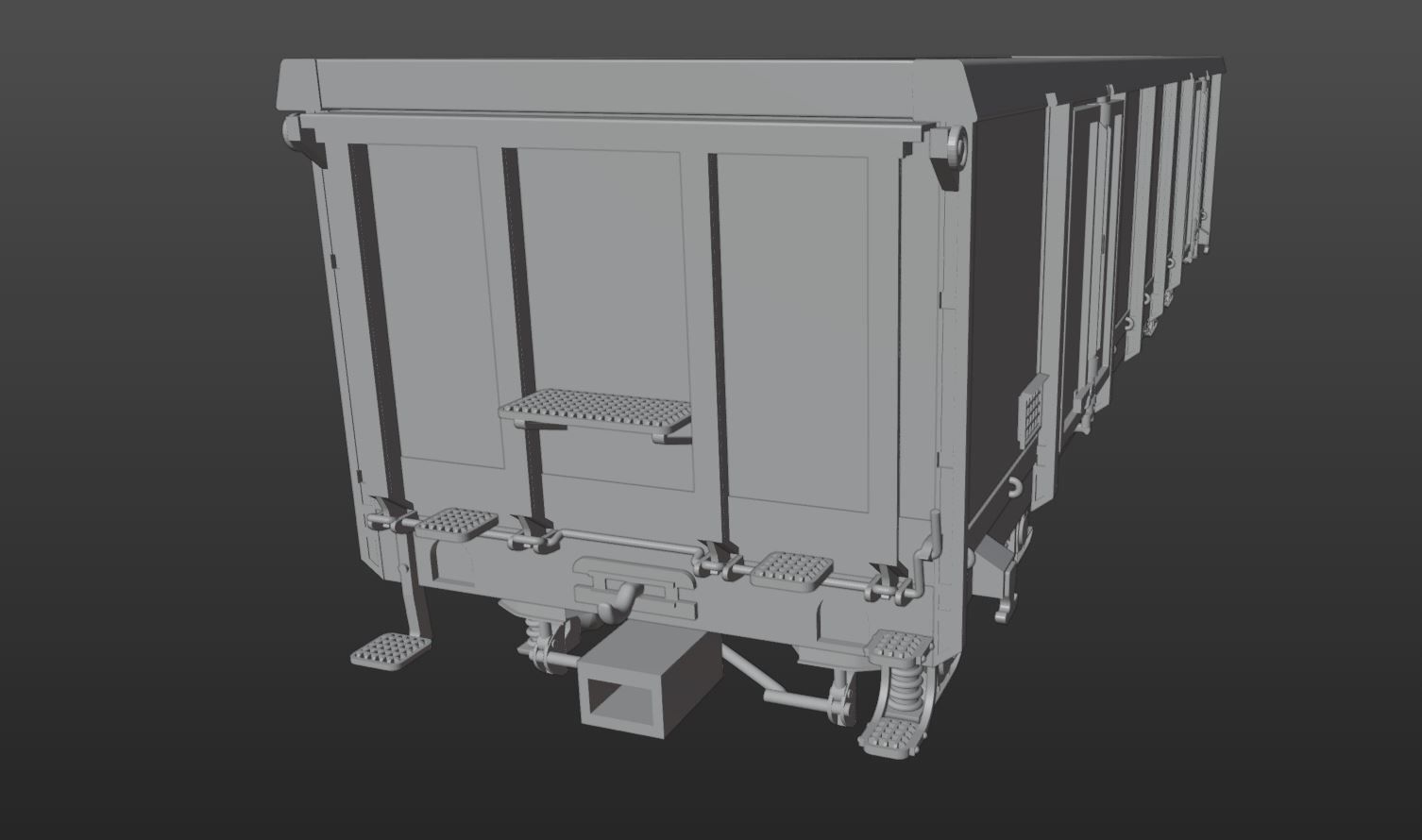 Pre supported H0 1-87 scale Gondola Eaos-x 057 reworked 3D print model_8