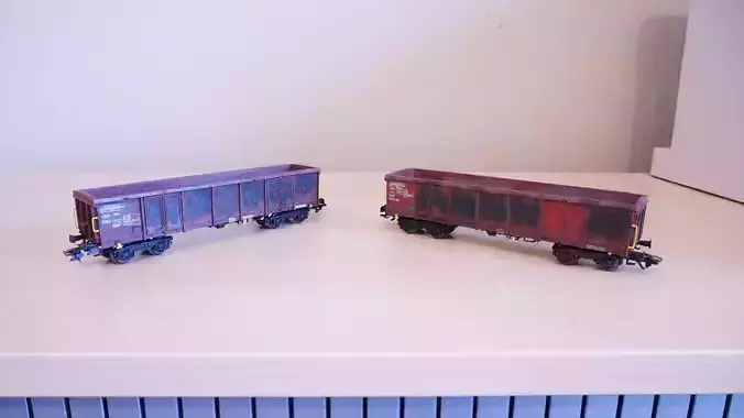 Pre supported H0 1-87 scale Gondola Eaos-x 057 reworked