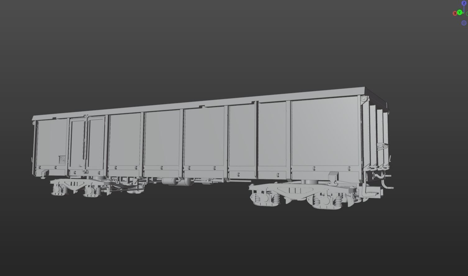 Pre supported H0 1-87 scale Gondola Eaos-x 057 reworked 3D print model_11