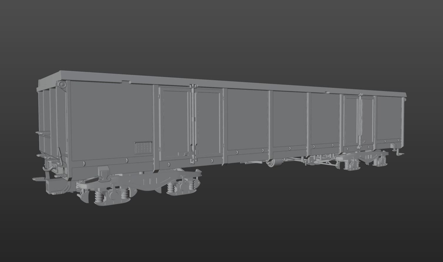 Pre supported H0 1-87 scale Gondola Eaos-x 057 reworked 3D print model_7