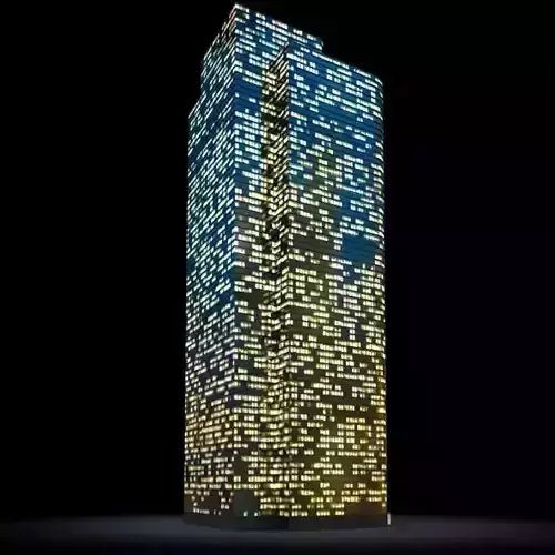 Skyscraper Lighted