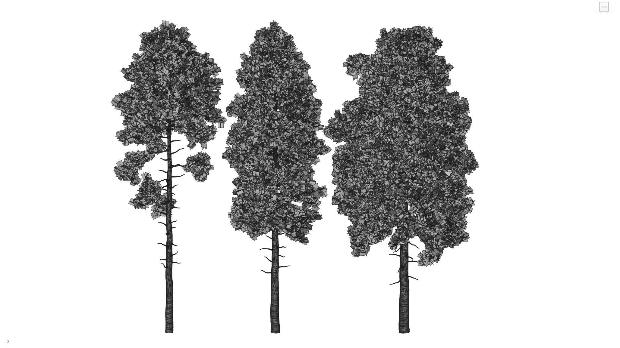 Trees And Bushes Collection 3D model_10