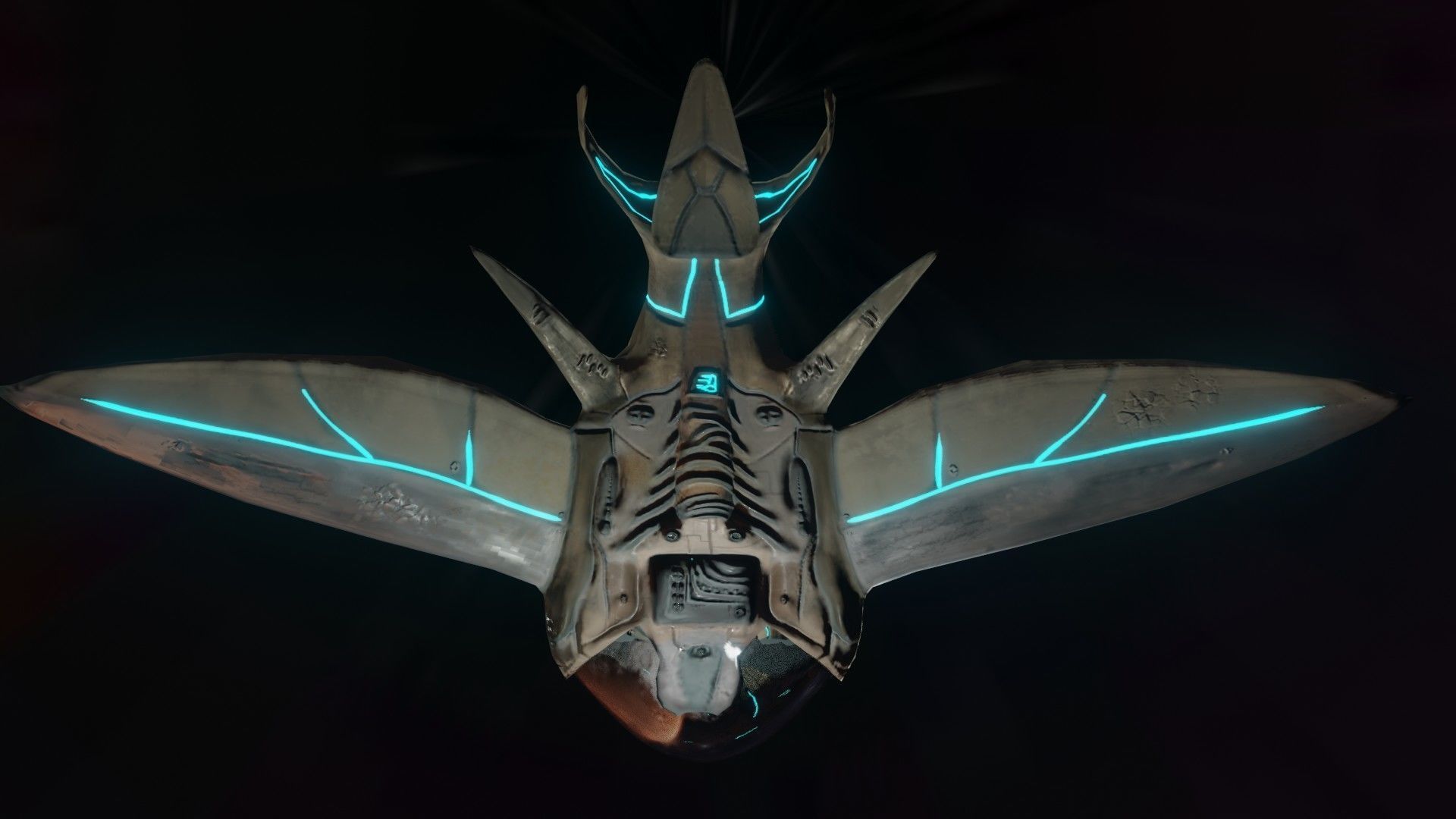 Aviatric A Lowpoly Stylised Spacceship Blender Scene Low-poly 3D model_5