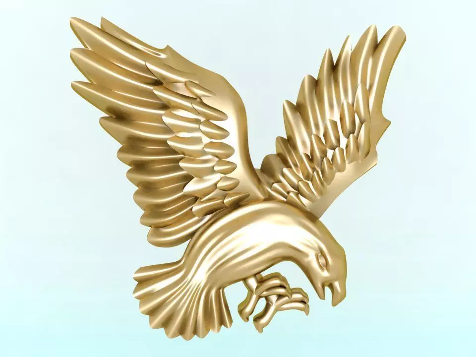 Eagle for jewelry 3D print model_0