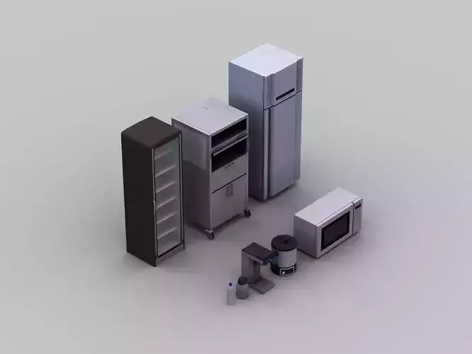 Kitchen Appliances lowpoly