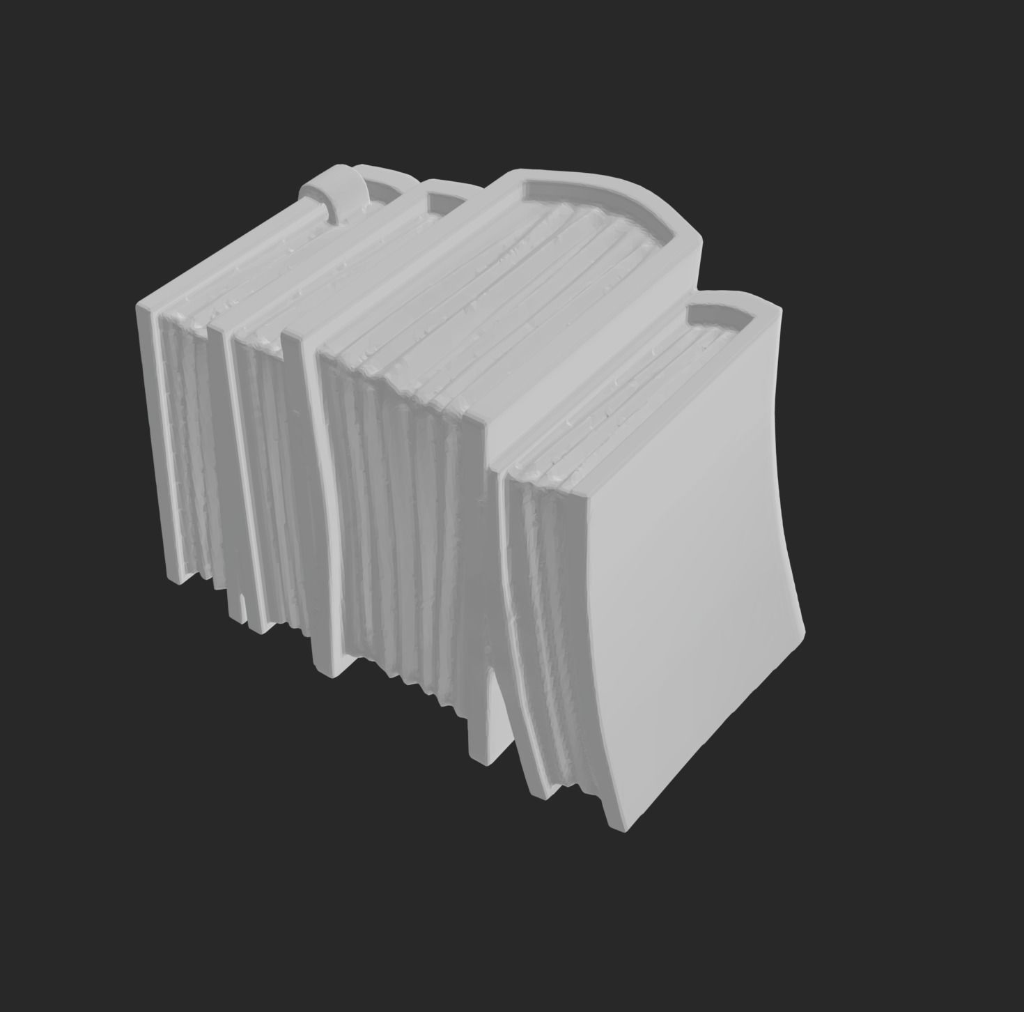 BOOKS stack of 3D model_1