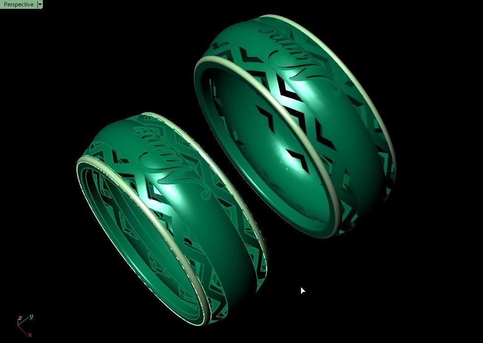 ring set 06 collection1 3D print model_5