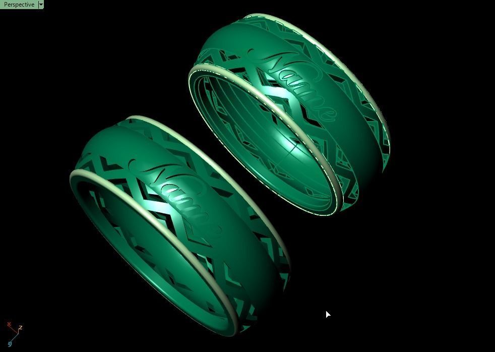 ring set 06 collection1 3D print model_8