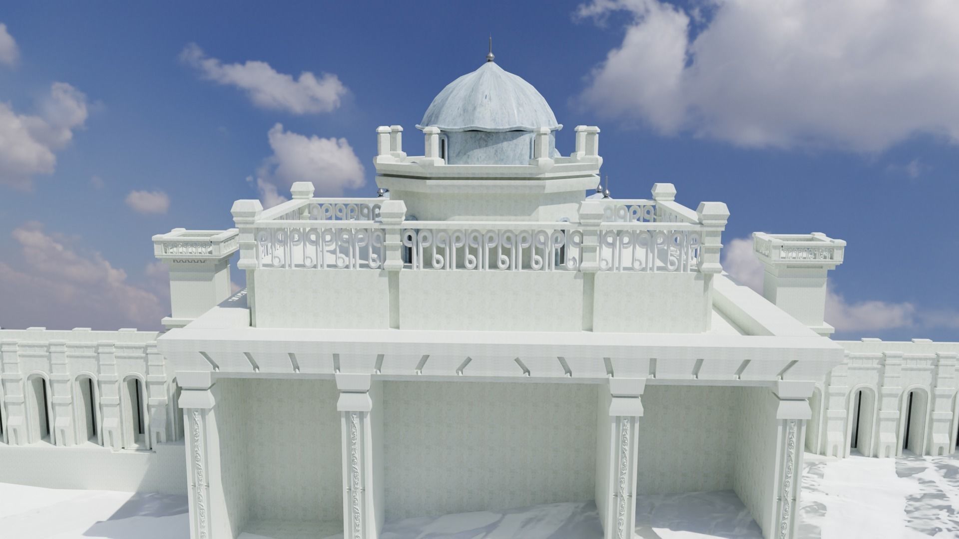 Castle 3D Model - Detailed 3D Castle Model 3D model_3