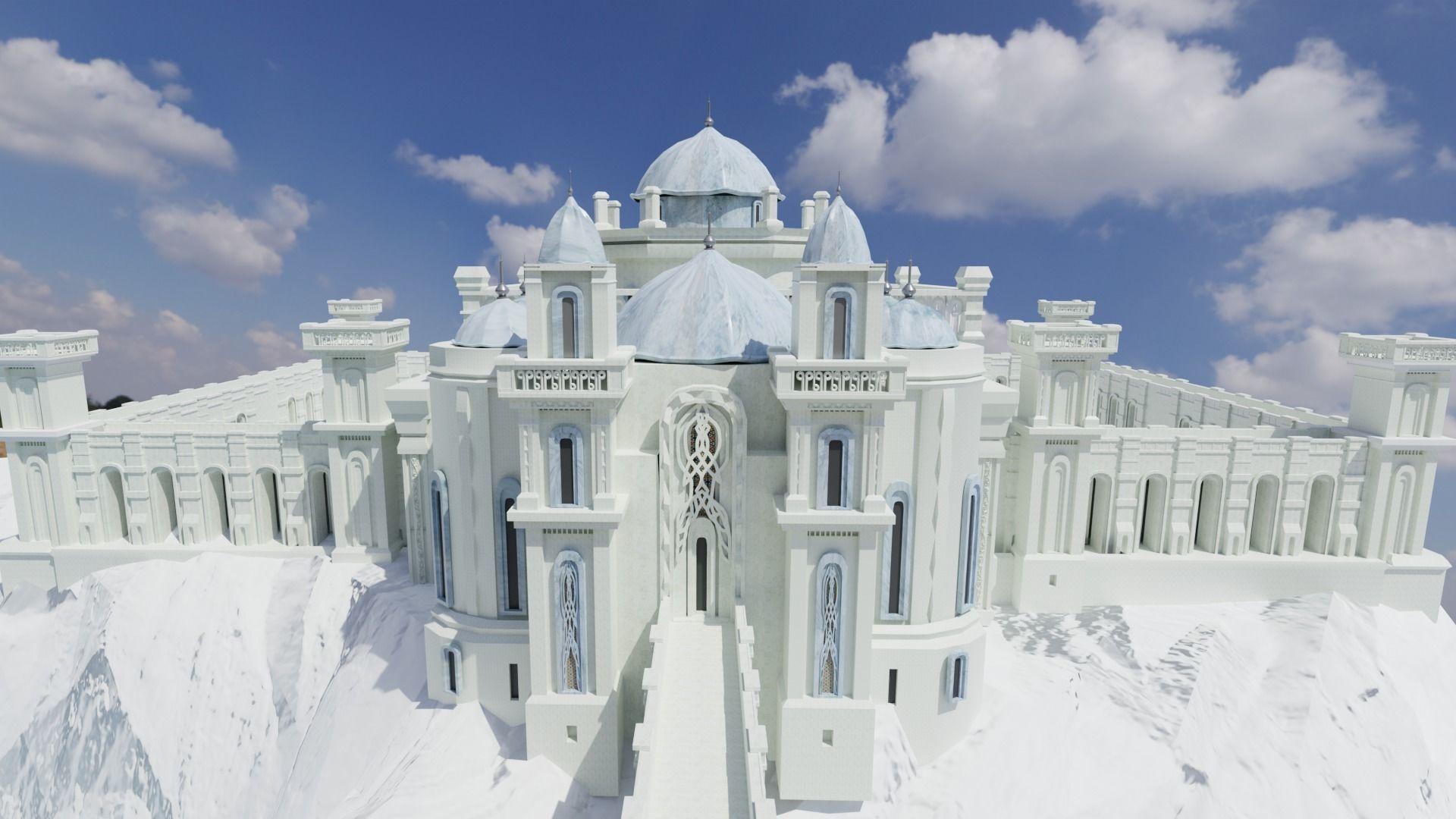 Castle 3D Model - Detailed 3D Castle Model 3D model_1