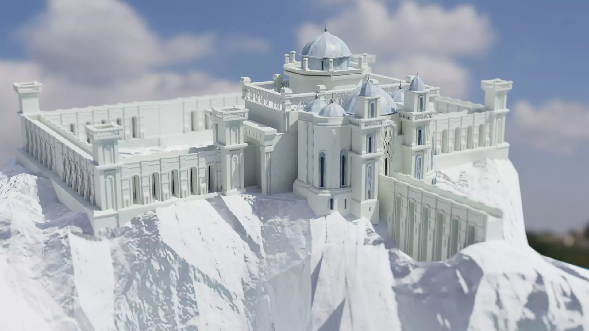 Castle 3D Model - Detailed 3D Castle Model 3D model_0