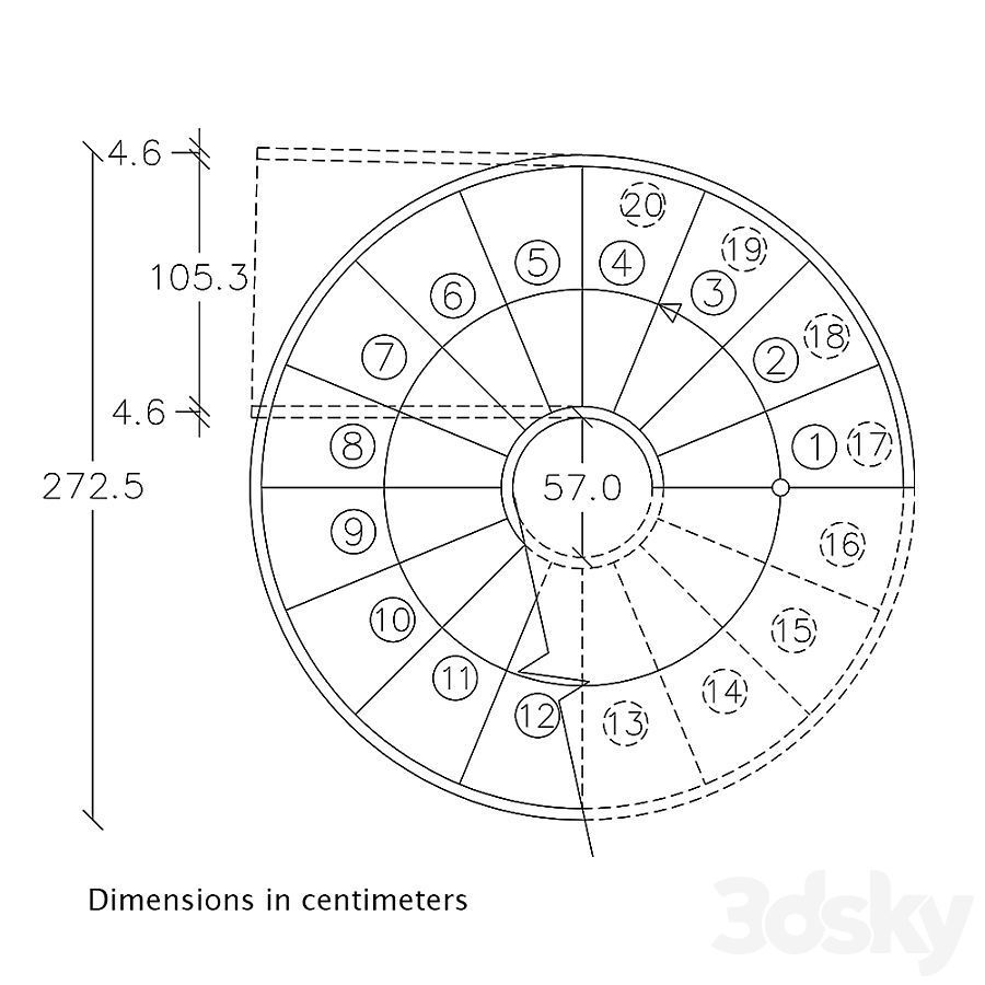 Spiral staircase 5 3D model_6