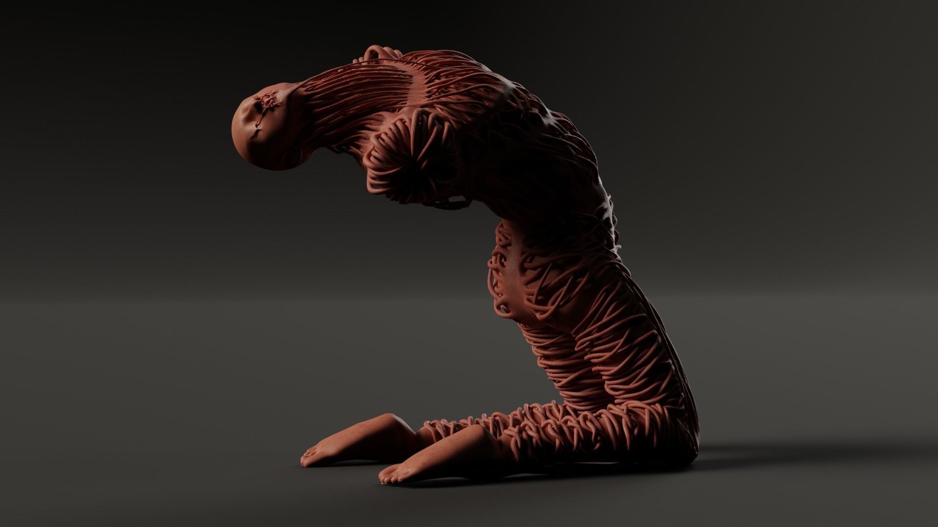 Humanoid Creature 3D model_3