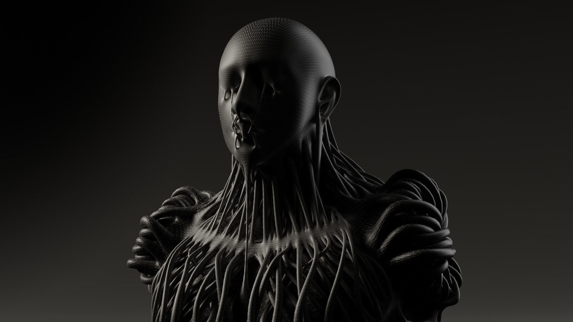 Humanoid Creature 3D model_2