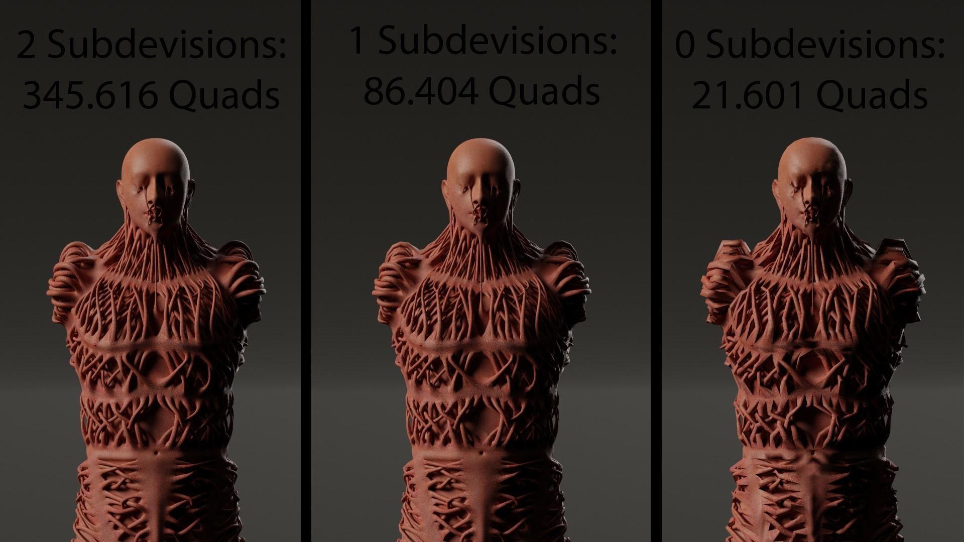 Humanoid Creature 3D model_7