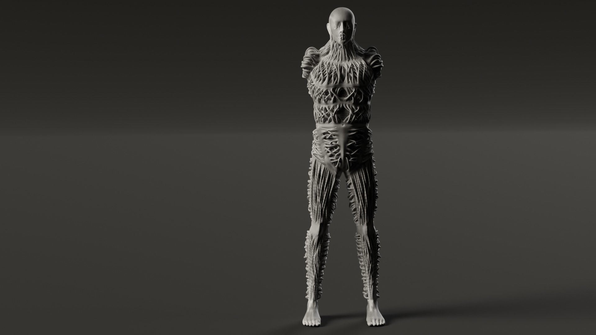 Humanoid Creature 3D model_22