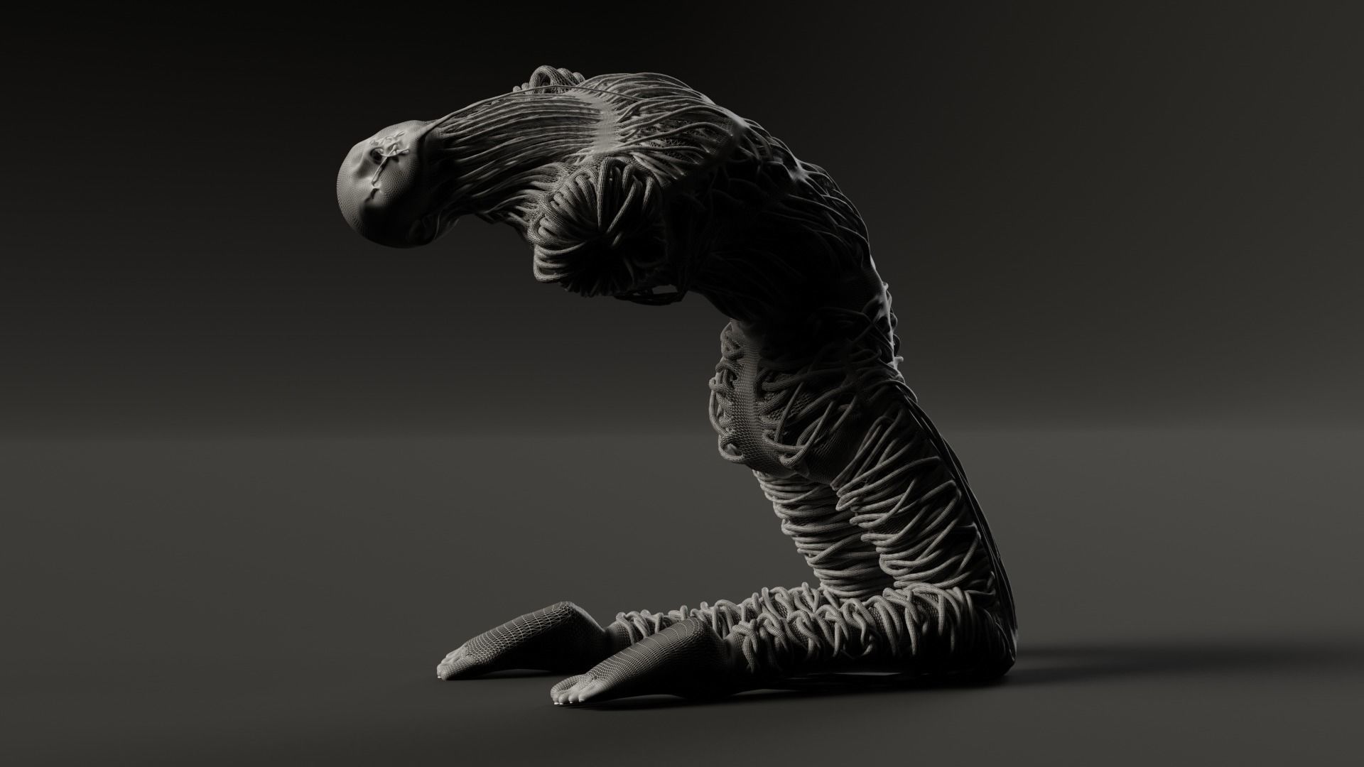 Humanoid Creature 3D model_4