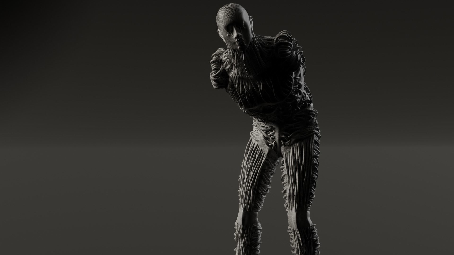 Humanoid Creature 3D model_6