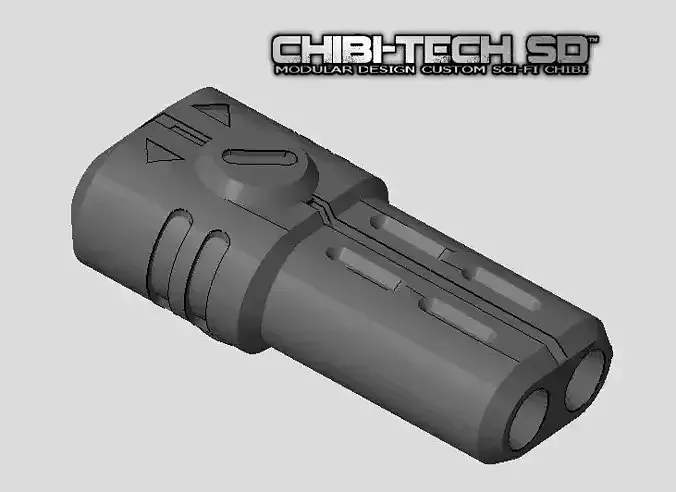 CHIBI-TECH SD - ION PULSE CANNON 3D print model