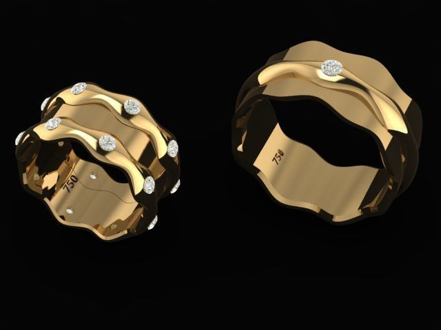 ring set 10 collection1 3D print model_2
